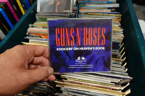 Netherlands September 2019 Single Record Guns Roses Knockin Heaven Door — Stock Photo, Image