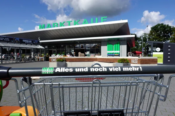 Alemania Septiembre 2020 Eslogan Cadena Supermercados Alles Und Noch Viel — Foto de Stock