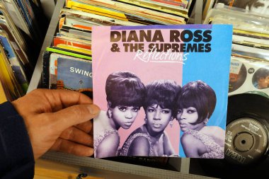 THE NETHERLANDS - SEPTEMBER 2020: Single record: Diana Ross & the Supremes - Reflections. 