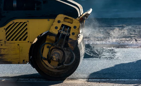 Steam Roller Action — Stock Photo, Image