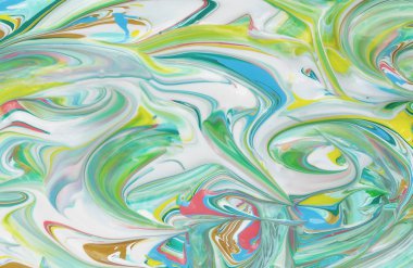 Mermer desenli karışık akrilik doku soyut. Renkli arka plan, duvar kağıdı. Boya karıştırma. 