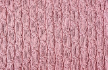 Soluk pembe örgü yün doku arka plan