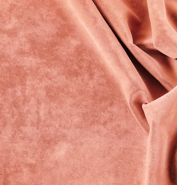 天鹅绒淡粉红色的颜色 昂贵的奢侈品 针线活 — 图库照片
