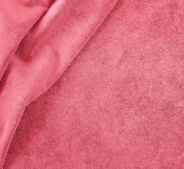 Colori Rosa Velluto Lusso Costoso Sfondo Texture Tessuto Materiale Cucito — Foto Stock