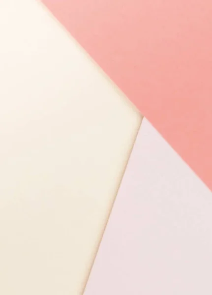 Background beige orange pastel colors. Geometric pattern papers. Minimal concept. Flat lay, Top view. Abstract pastel  colors paper .Creative colorful pastel paper .copy space