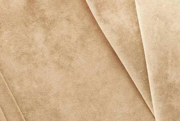 Textura Aveludada Fundo Cores Pastel Bege Luxo Caro Tecido Material — Fotografia de Stock