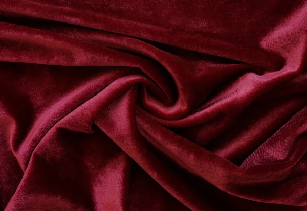 Velvet Texture Background Red Color Christmas Festive Baskground Expensive Luxury — Stock Photo, Image