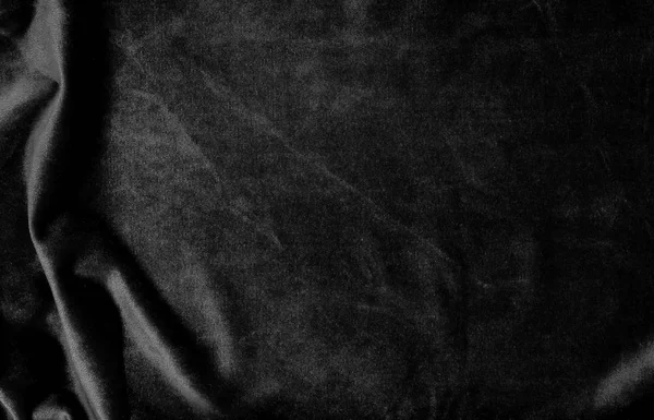 Textura Terciopelo Fondo Color Negro Lujo Caro Tela Material Espacio — Foto de Stock