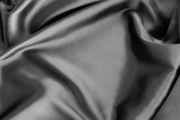 Materiaal Zijde Satin Textuur Silber Achtergrondkleur Abstracte Achtergrond Van Luxe — Stockfoto
