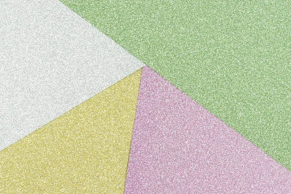 Abstracte Geometrische Glitter Paper Achtergrond Pastel Kleuren Minimale Concept Van — Stockfoto