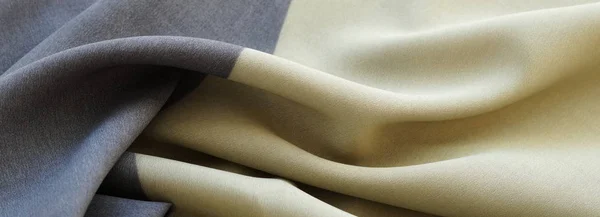 折叠织物的完整框架作为背景 丝绸面料背景纹理柔和的颜色 — 图库照片