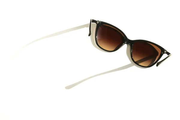 Stylish Female Sunglasses White Background — Stock Photo, Image