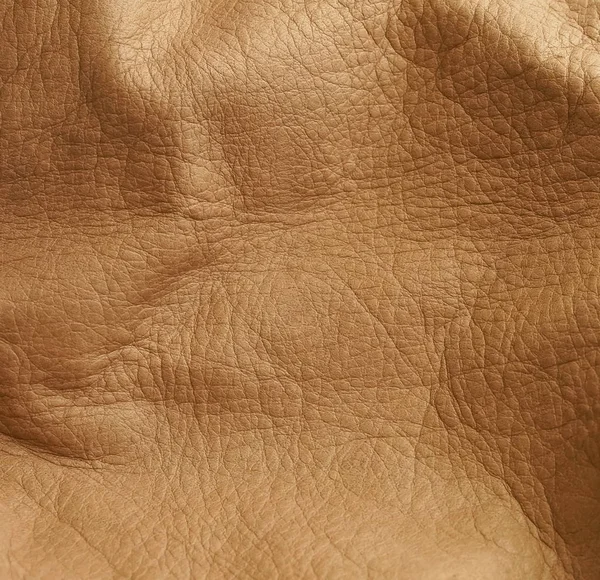 Naturale Beige Texture Pelle Sfondo Close Cornice Completa — Foto Stock