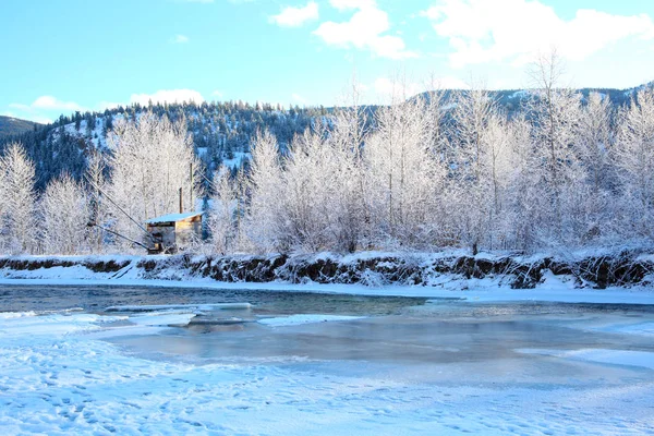 Frozen river — Stock Photo, Image