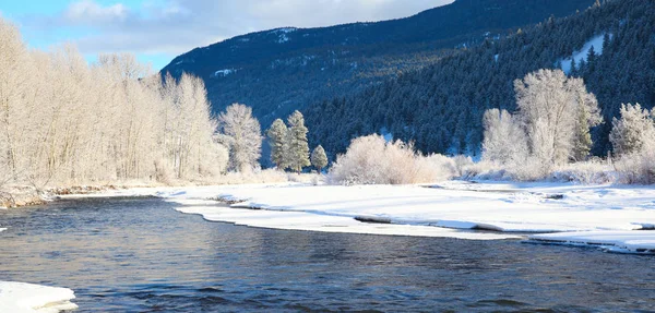 Frozen river — Stock Photo, Image