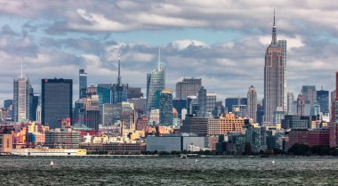 New York Şehri Öğleden sonra ufuk çizgisi
