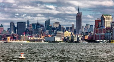 New York Şehri Öğleden sonra ufuk çizgisi
