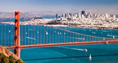 San Francisco Panorama from San Francisco Bay clipart