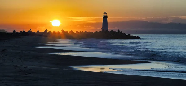 Leuchtturm Der Küste Von Santa Cruz — Stockfoto