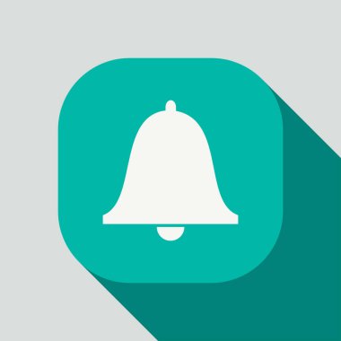 Bildirim simgesi, web sitesi bildirim düğmesi vektör tasarımı beyaz arkaplanda izole edildi. Web siteleri temel simge koleksiyonu.