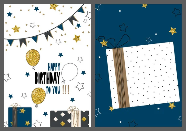 Mutlu yıllar el tebrik dizi modern kartı arka plan çizilmiş.