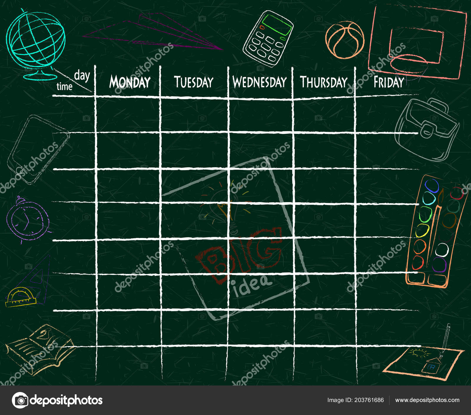 School Timetable Background With Hand Drawn Elements Of School Supplies Vector Image By C Bezvetrenniy Vector Stock School Timetable Background With Hand Drawn Elements Of School Supplies Vector Image By C Bezvetrenniy Vector Stock