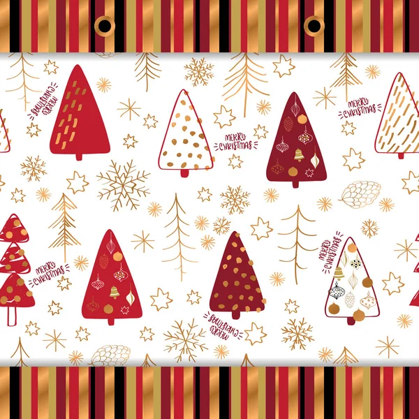 Joyeux Noël sac cadeau designe 40x40 mm — Image vectorielle
