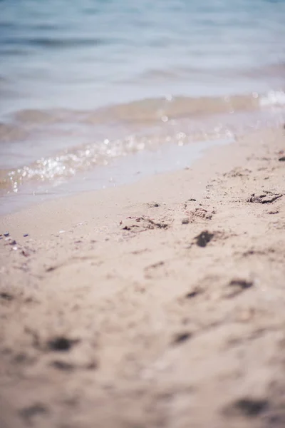 Achtergrondfoto Met Strand Zand Voor Zeewater — Stockfoto