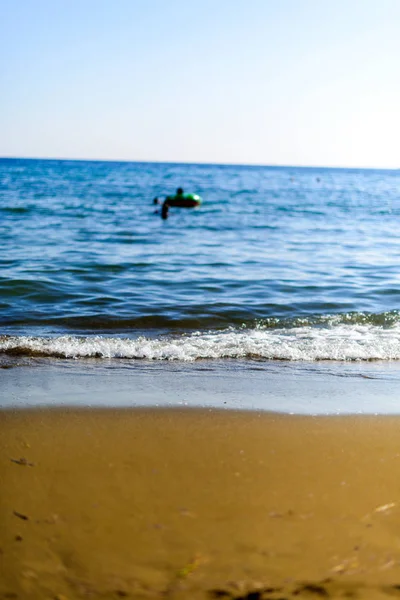 Kinderen Plezier Zomervakantie Zee — Stockfoto