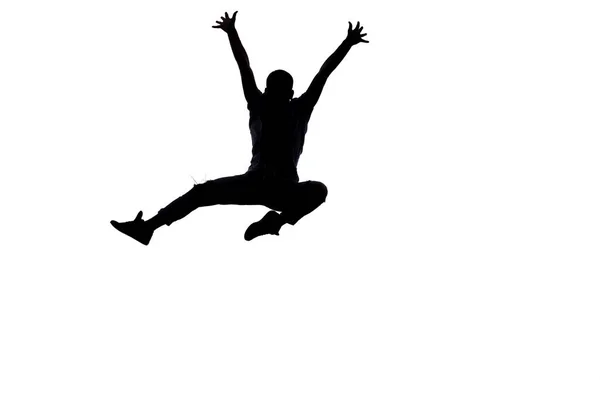 Man jumping while dancing — Stock Photo, Image