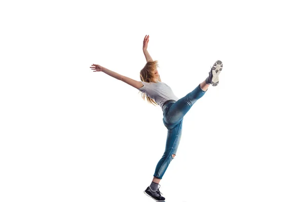 Chica haciendo aeróbico —  Fotos de Stock
