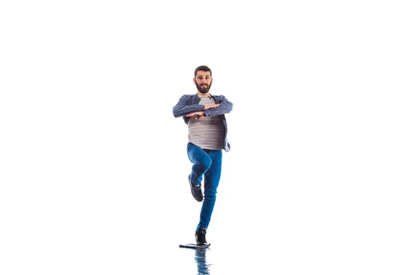 Menina fazendo dança moderna — Fotografia de Stock