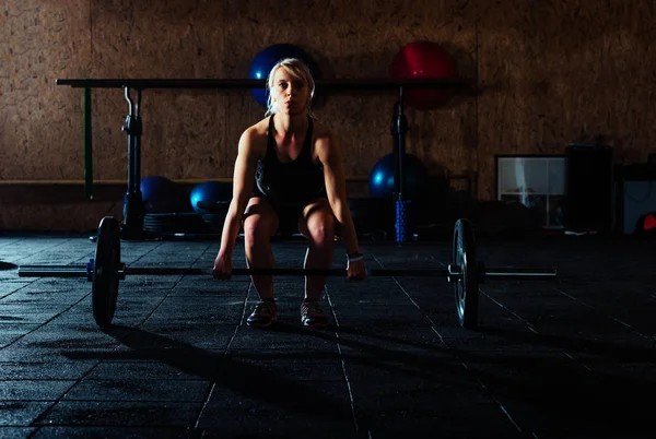 Chica teniendo entrenamiento — Foto de Stock