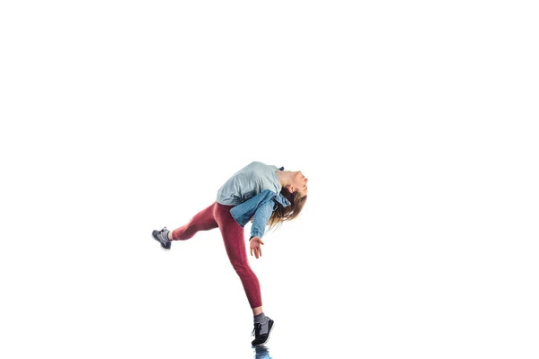 Chica haciendo breakdance —  Fotos de Stock