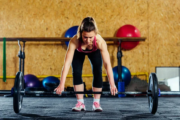 Chica teniendo entrenamiento — Foto de Stock