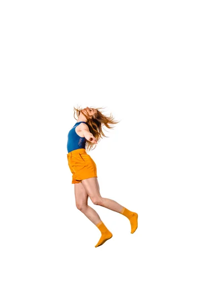Adolescente dançando break dance em ação — Fotografia de Stock