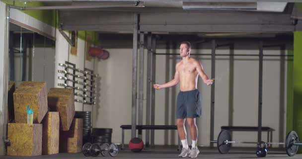 Entrenamiento Fitness Crossfit Gimnasio — Vídeo de stock