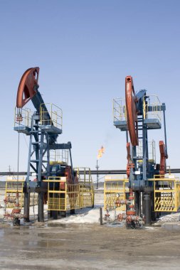 Endüstriyel yapı ve mekanizma. Petrol sanayi iş.