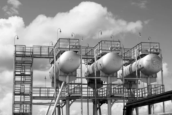 Olie- en gasindustrie. Raffinaderij — Stockfoto
