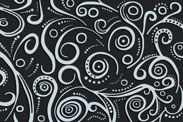 Black and white pattern on white background, abstract design