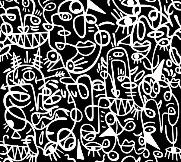 Siyah-beyaz desen. Sorunsuz arka plan, doku.