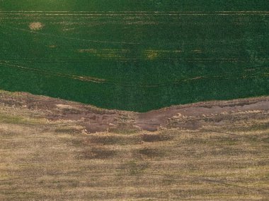 İHA 'dan alan dokusu üst görünümü