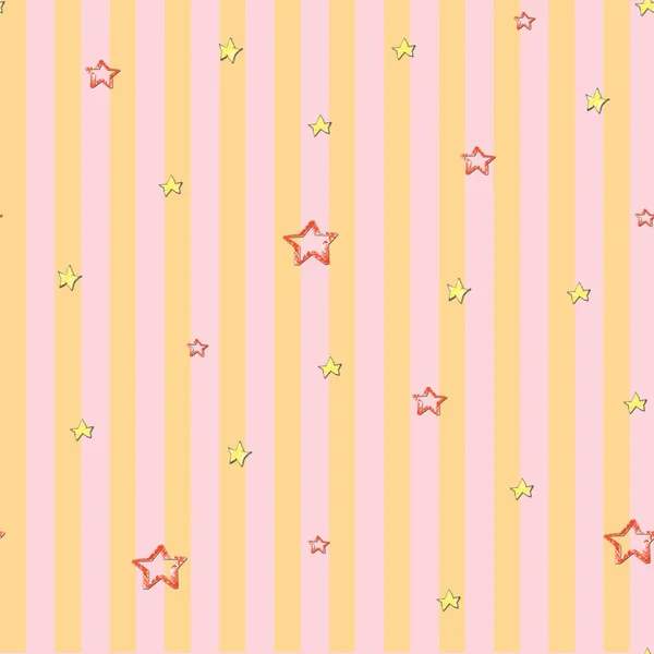 Soft pastel star seamless background. Abstract pattern for card, wallpaper, album, scrapbook, holiday wrapping paper, textile fabric, garment, t-shirt design etc. — Stock Photo, Image