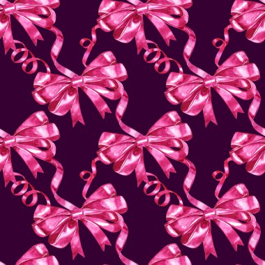 Sorunsuz suluboya yay desen. Tatil parlak arka plan.