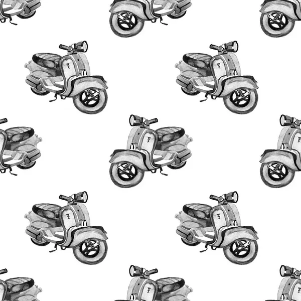 Aquarell Roller nahtloses Muster im Cartoon-Stil. — Stockfoto