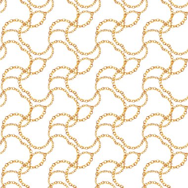 altın zincirleri sorunsuz desen. takı arka plan. lüks illüstrasyon.