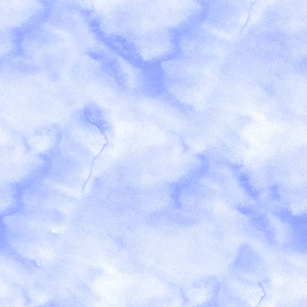 Fundo aquarela azul textura céu nuvem sem costura — Fotografia de Stock