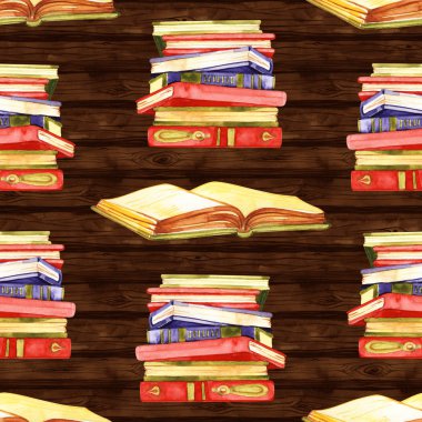 Güzel Bir An: Okuma Kitap ve İçme Kahve Dijital Sanat, Kavram İllüstrasyon, Gerçekçi ve Soyut Fikirler.Dikişsiz desen.