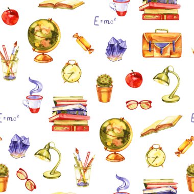 Okula geri dön. Suluboya akçaağaç yaprağı ile Back To School el yazısı etiket suluboya eğitim illüstrasyon. Akçaağaç yaprağı ile yazı kompozisyonu ve okula dönüş işareti.