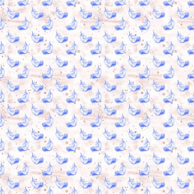 Suluboya kuşların tüyleri bohem desenli. Elle çizilmiş tüyleri olan kusursuz bir doku. Tasarımın için illüstrasyon. Parlak renkler.